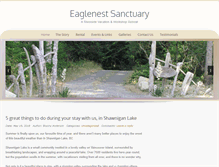 Tablet Screenshot of eaglenestsanctuary.com